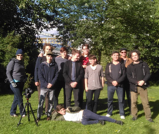Rebecca and Flick with our Templeton student cast and crew from today!